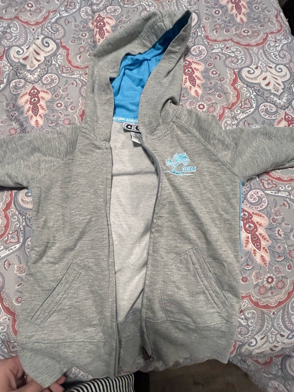 CCM girls crop arm sweater